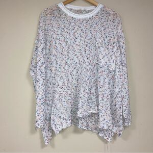 Easel Slouchy Sweater Women’s Large Rainbow Oversized Cozy Knit Rainnbow Boho